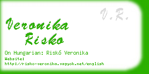 veronika risko business card