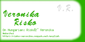 veronika risko business card